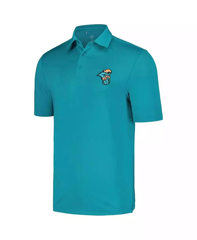 Under Armour Men's Teal Coastal Carolina Chanticleers Tee To Green Polo Shirt 3