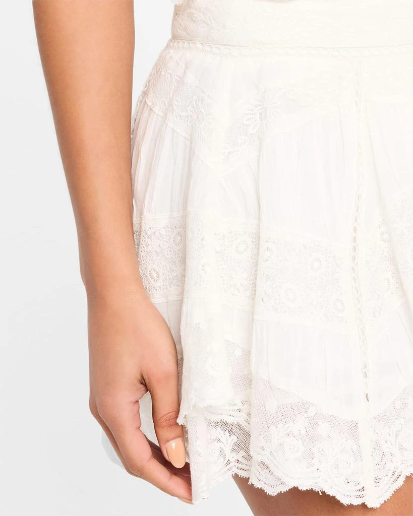 LOVESHACKFANCY Idal Lace Mini Skirt 5