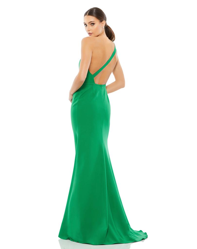 Ieena for Mac Duggal One Shoulder Jersey Mermaid Gown