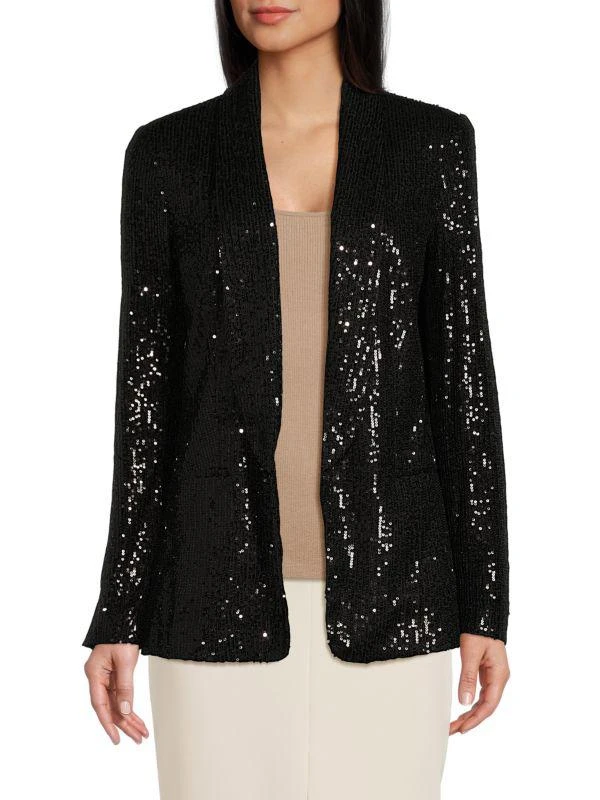 DKNY Sequin Open Front Blazer 1