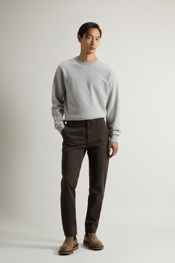 Woolrich Garment-Dyed Chino Pants in Stretch Cotton Twill - Men - Blue
