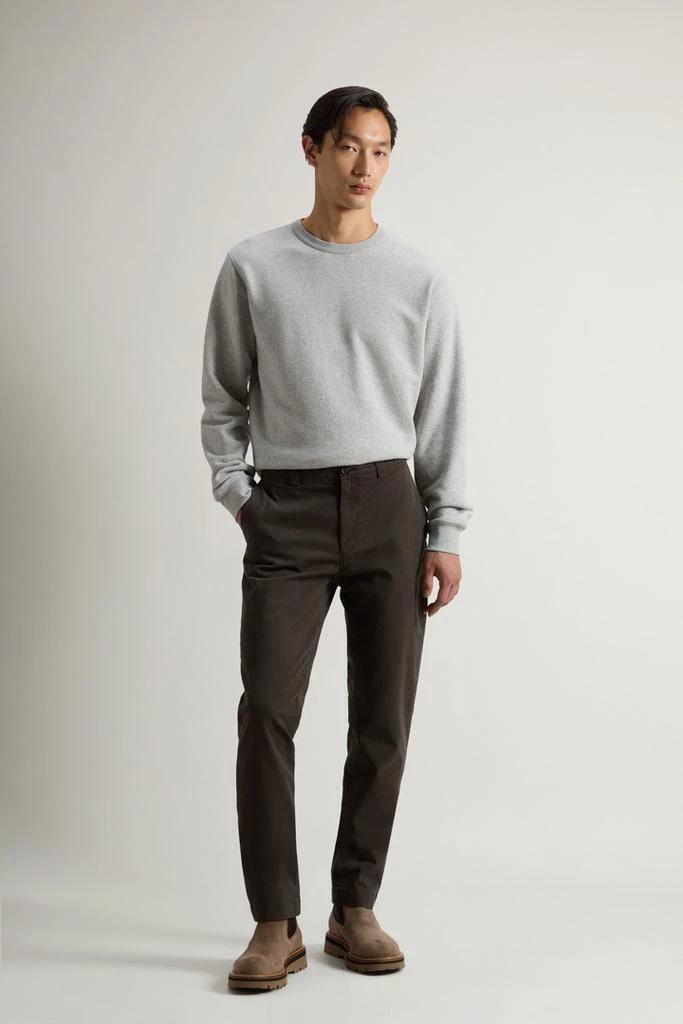 Woolrich Garment-Dyed Chino Pants in Stretch Cotton Twill - Men - Blue 1