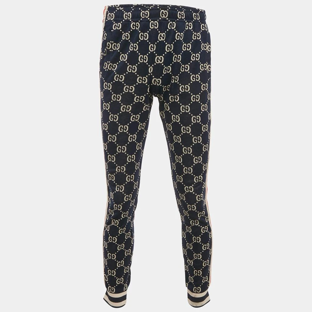 Gucci Gucci Navy GG Jacquard Jersey Jogger Pants M 1