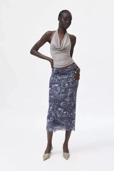 Silence + Noise Silence + Noise Naomi Column Mesh Maxi Skirt 2