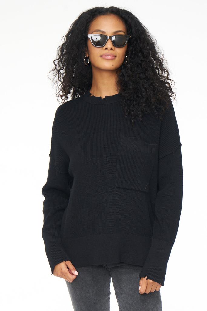 Pistola Denim Darya Oversized Crewneck Pullover - Midnight