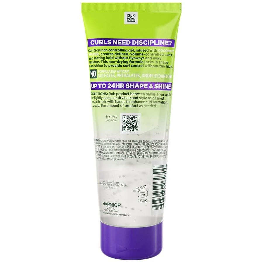 Garnier Fructis Curl Scrunch Controlling Gel with Coconut Water, For Curly Hair 9