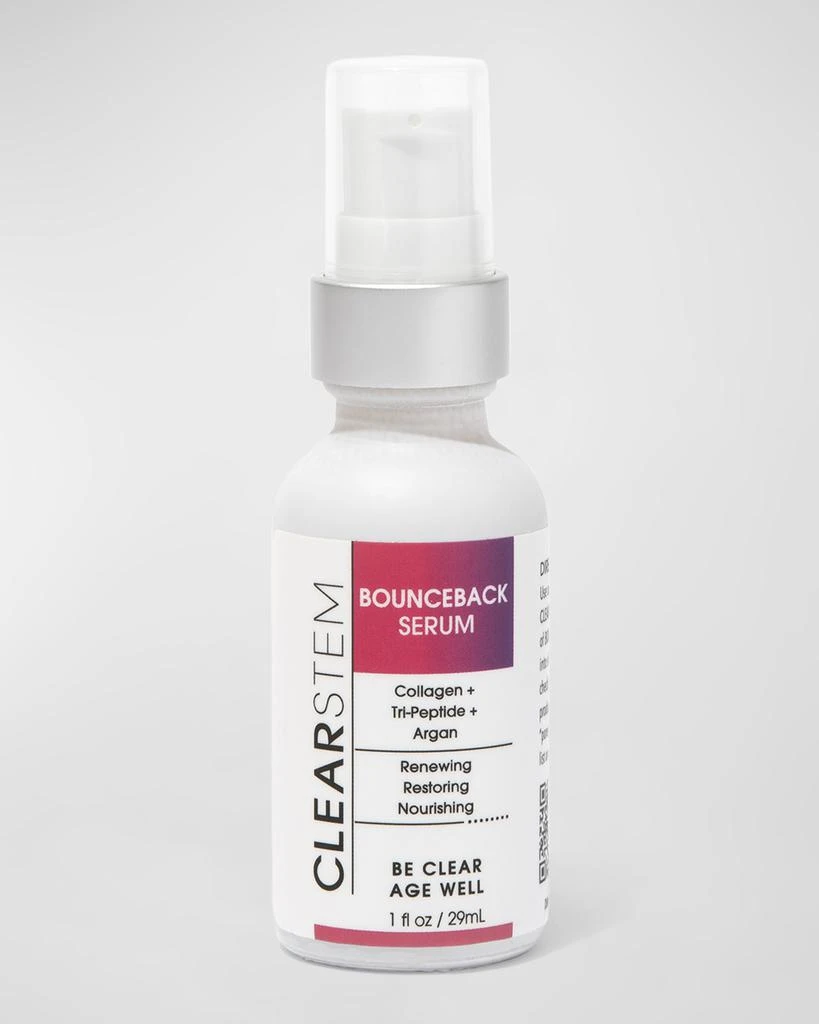 CLEARSTEM Skincare BOUNCEBACK Triple Peptide Stem Cell Serum For Wrinkles, 1 oz. 1