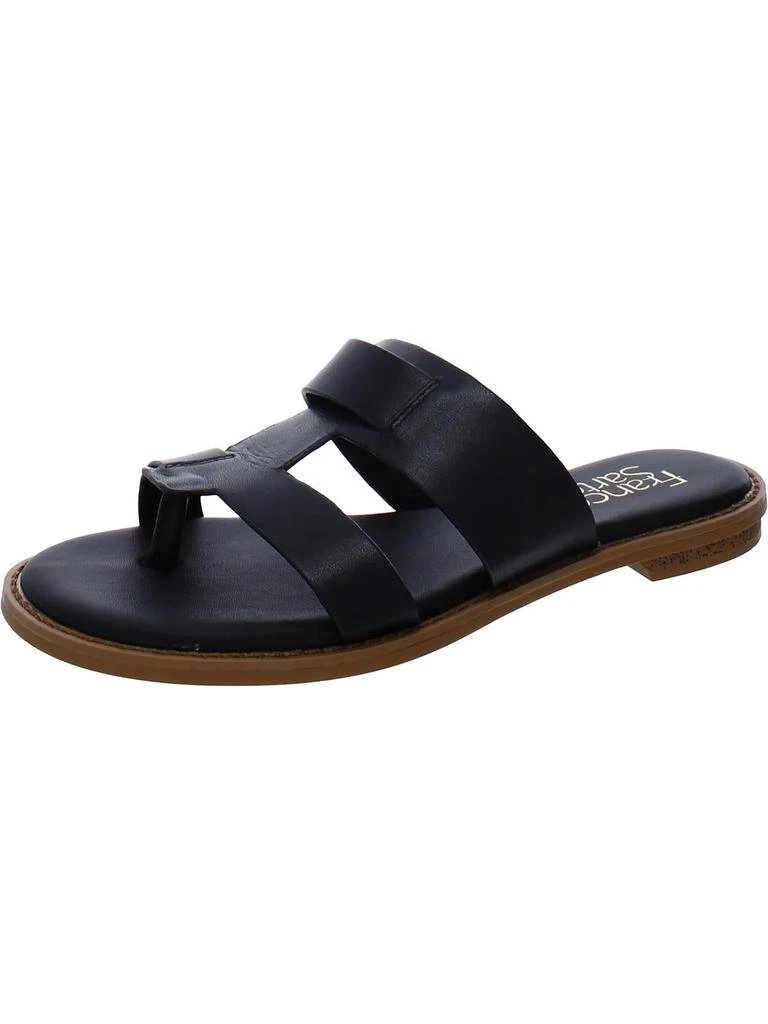 Franco Sarto Gretta Womens Leather Thong Slide Sandals 6