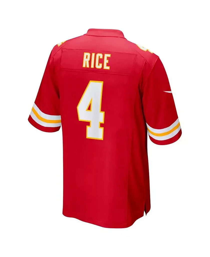 NIKE Men's Rashee Rice Red Kansas City Chiefs Game Jersey 3