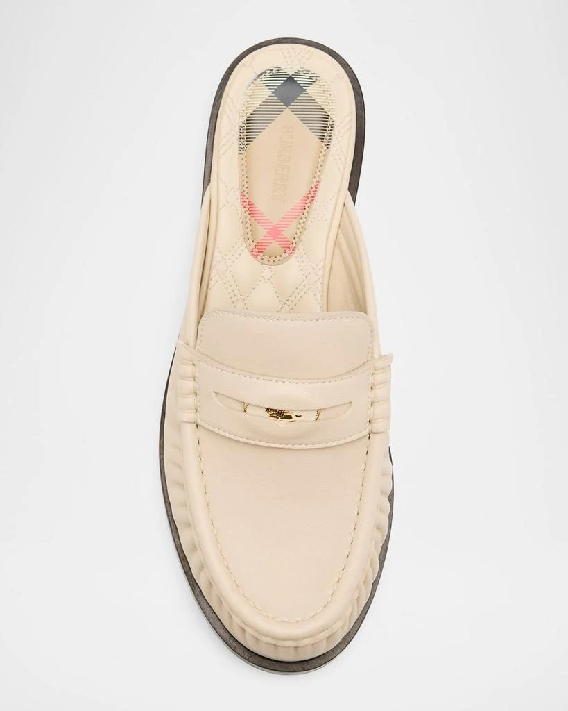 Burberry Cadet Leather Loafer Mules 5