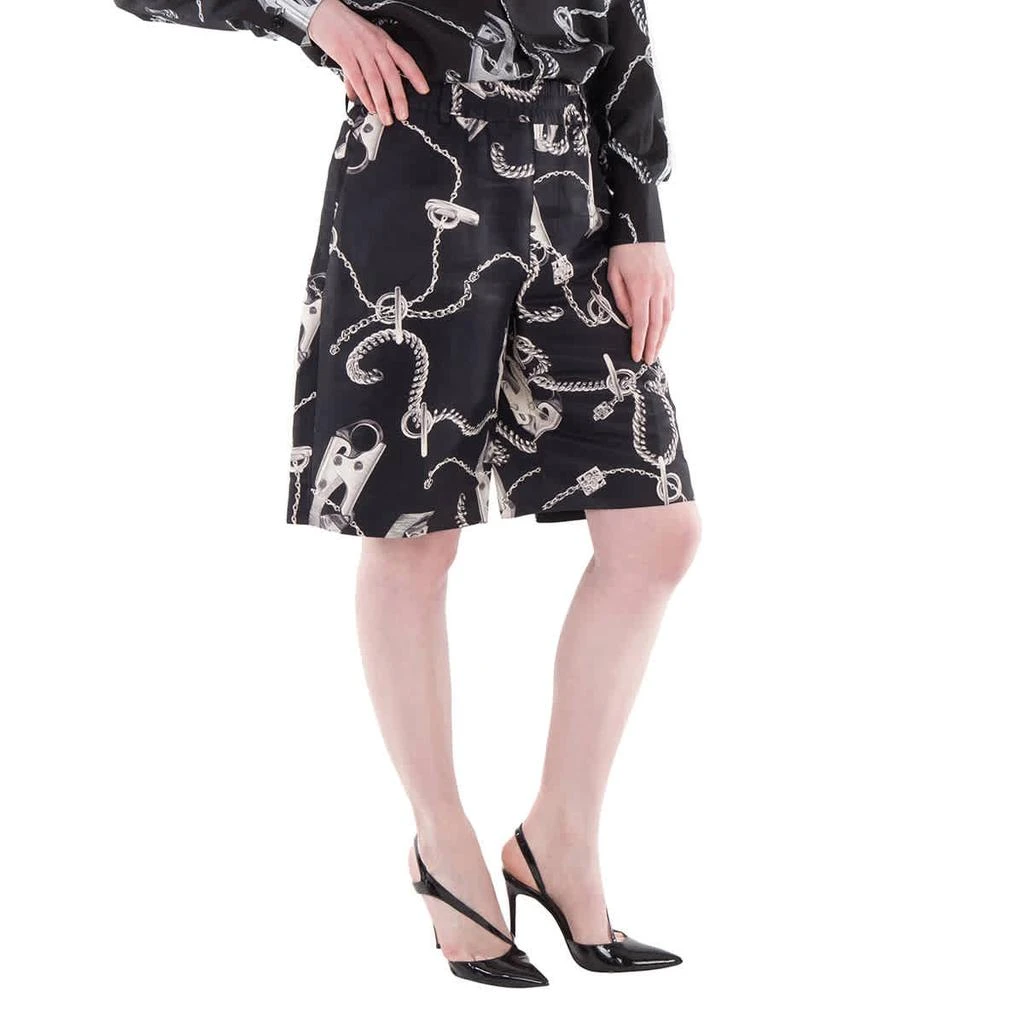 Burberry Knight Hardware Chain Link Printed Shorts 2