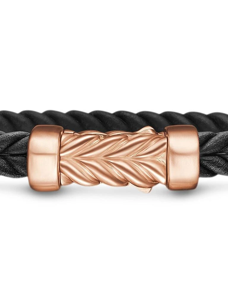 David Yurman Chevron Bracelet in Black Rubber 6