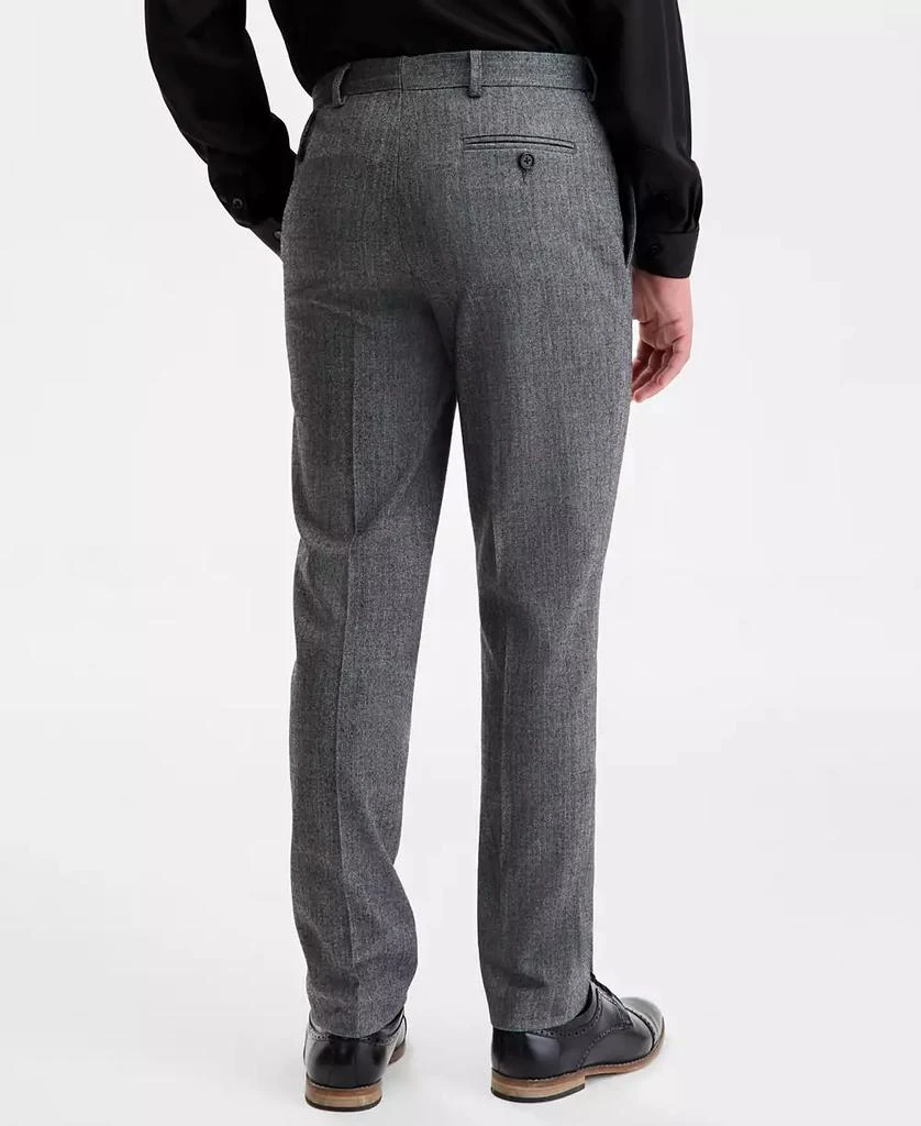 B By Brooks Brothers Boys 8-20 Gray Flannel Herringbone Classic Pants 2