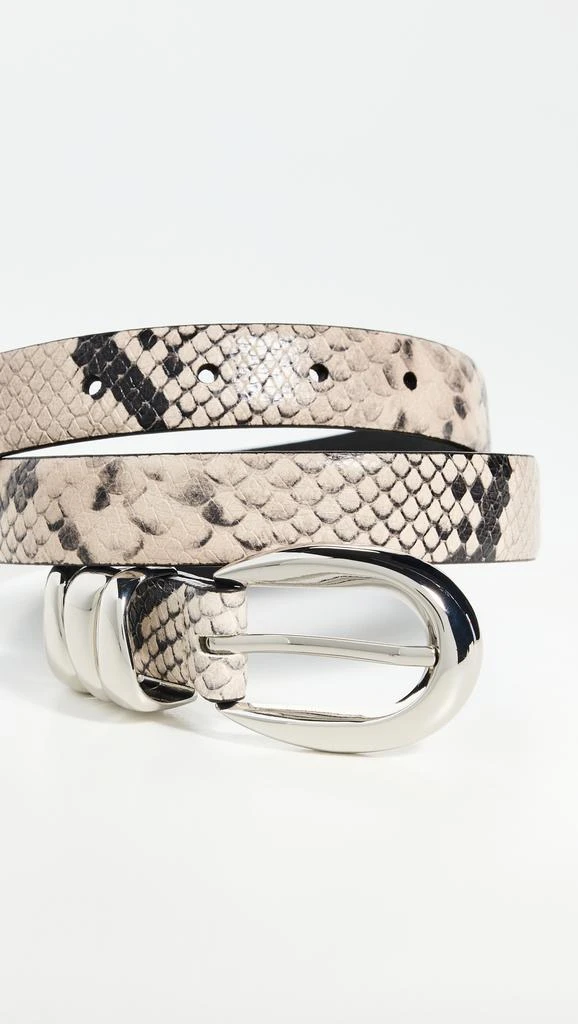 Madewell Triple Metal Keeper Snake Print Belt 4
