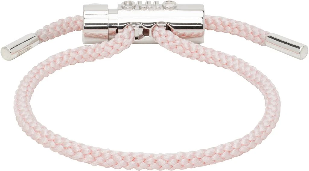 OUIE Pink 
Silver Toggle Bracelet
