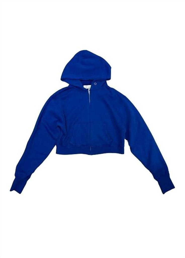 Les Tien Les Tien - Women's Zendaya Structured Crop Zip Hoodie