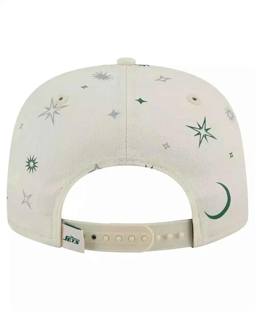 New Era Men's Cream New York Jets Celestial Golfer Adjustable Hat 4