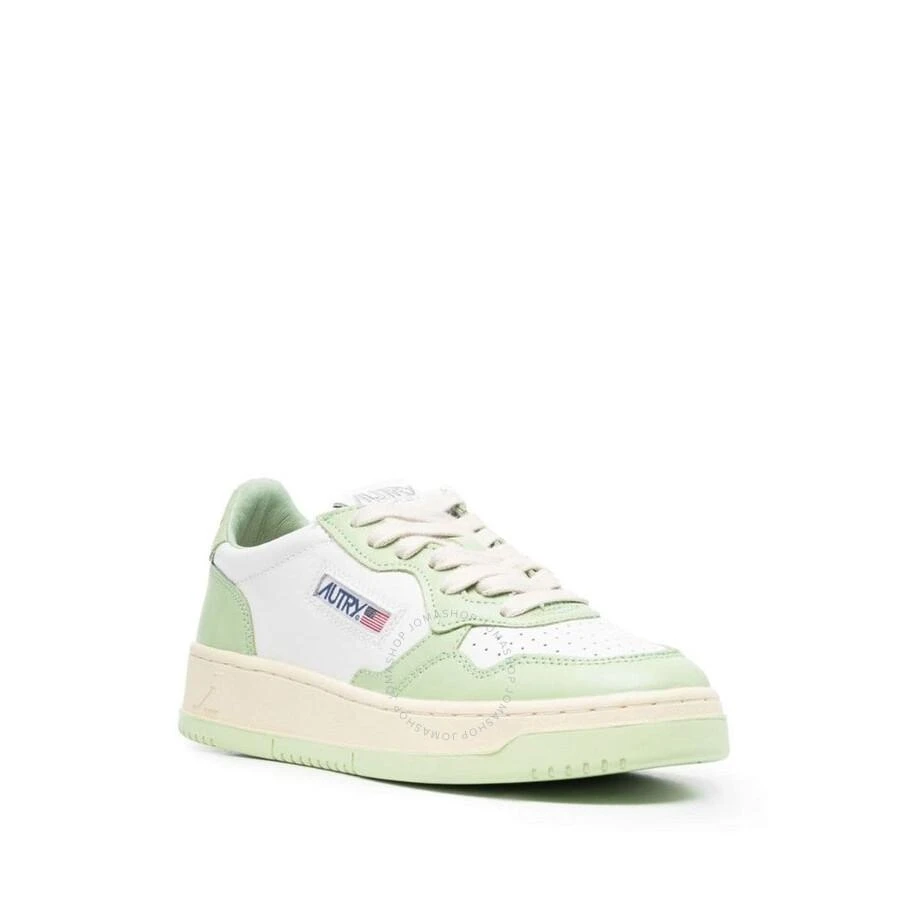 Autry Nile Green Medalist Low-Top Leather Sneakers 2