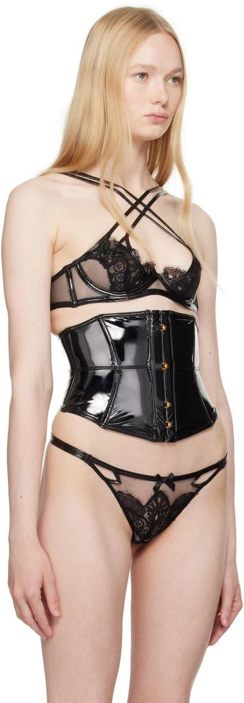 L'Agent by Agent Provocateur Black Brina Waspie Corset 2