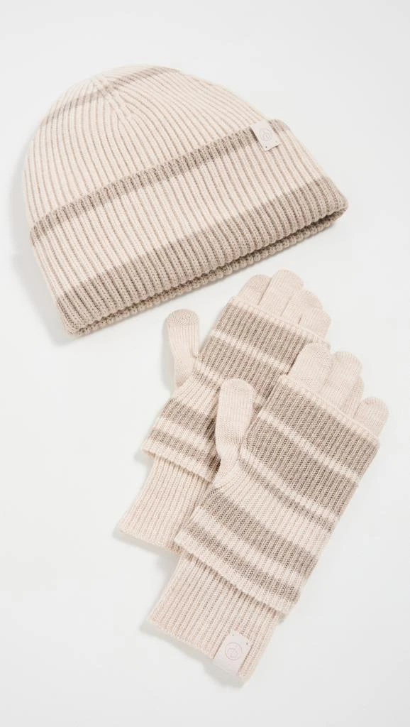 Rag 
Bone Blake Stripe Layered Gloves 4