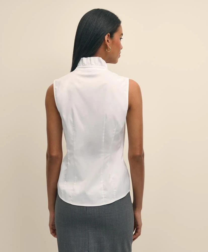 Brooks Brothers Fitted Non-Iron Stretch Supima® Cotton Ruffle Shirt 4