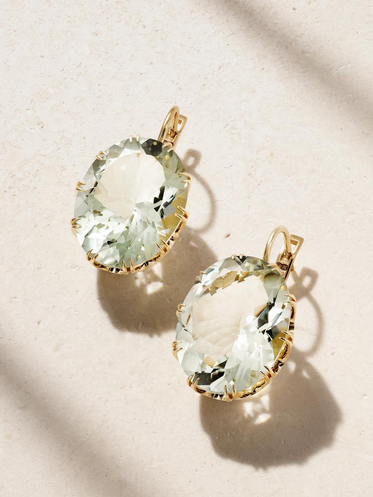 Ileana Makri Crown 18k 黄金紫水晶耳环