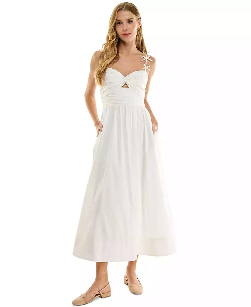 SENI & CADE Juniors' Cut-Out Midi Dress 1