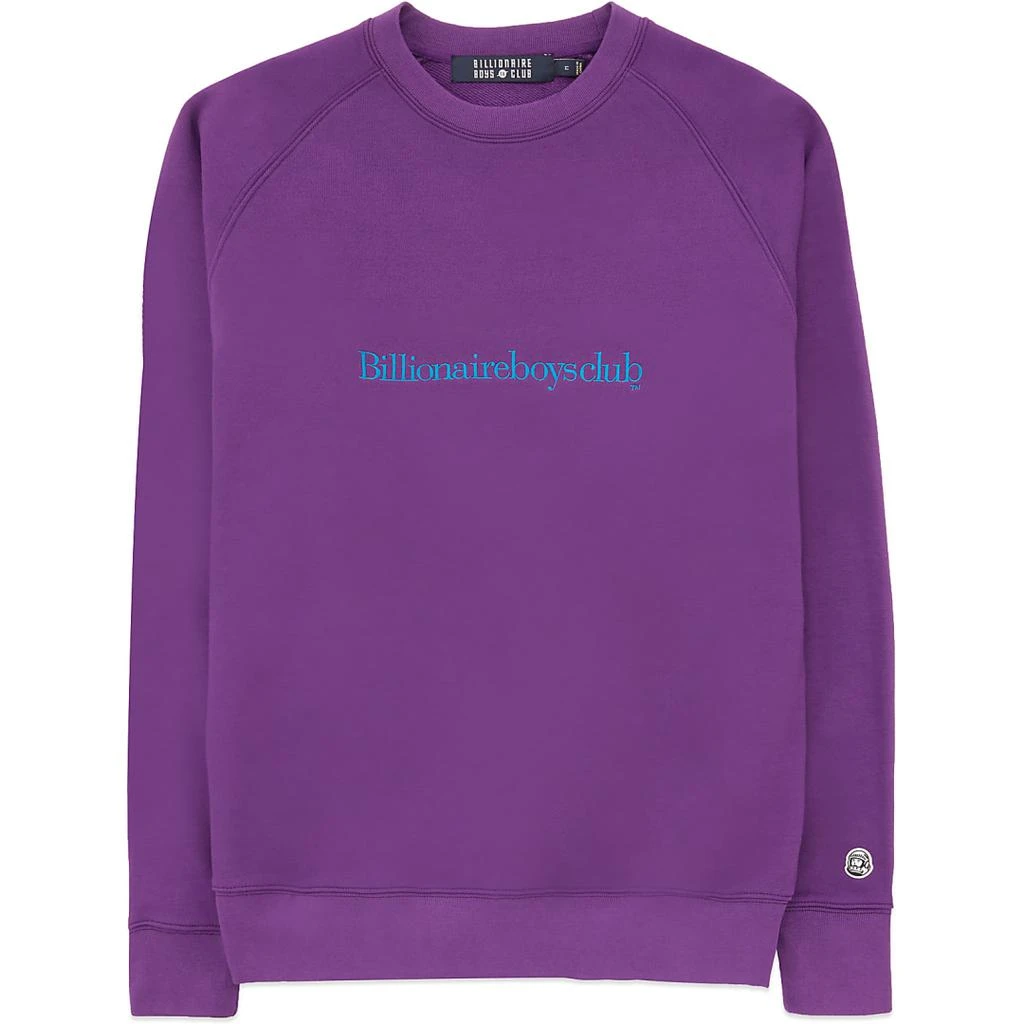 Billionaire Boys Club Embroidered Serif Logo Crew Pullover Sweater 1