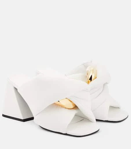 JW Anderson Chain Twist leather mules 1