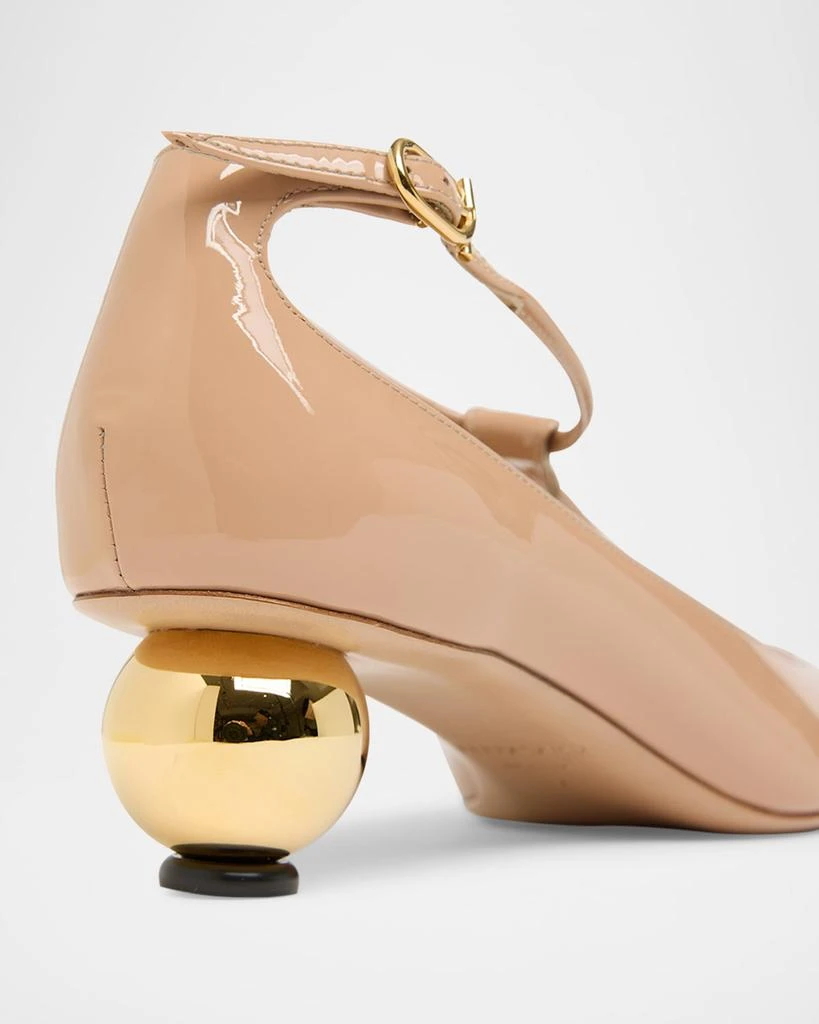 Salvatore Ferragamo Tania Patent T-Strap Pumps 4