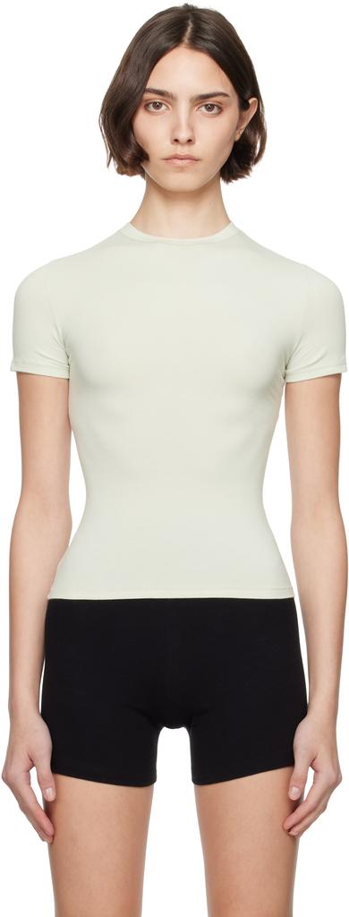 SKIMS Green Cotton Jersey T-shirt