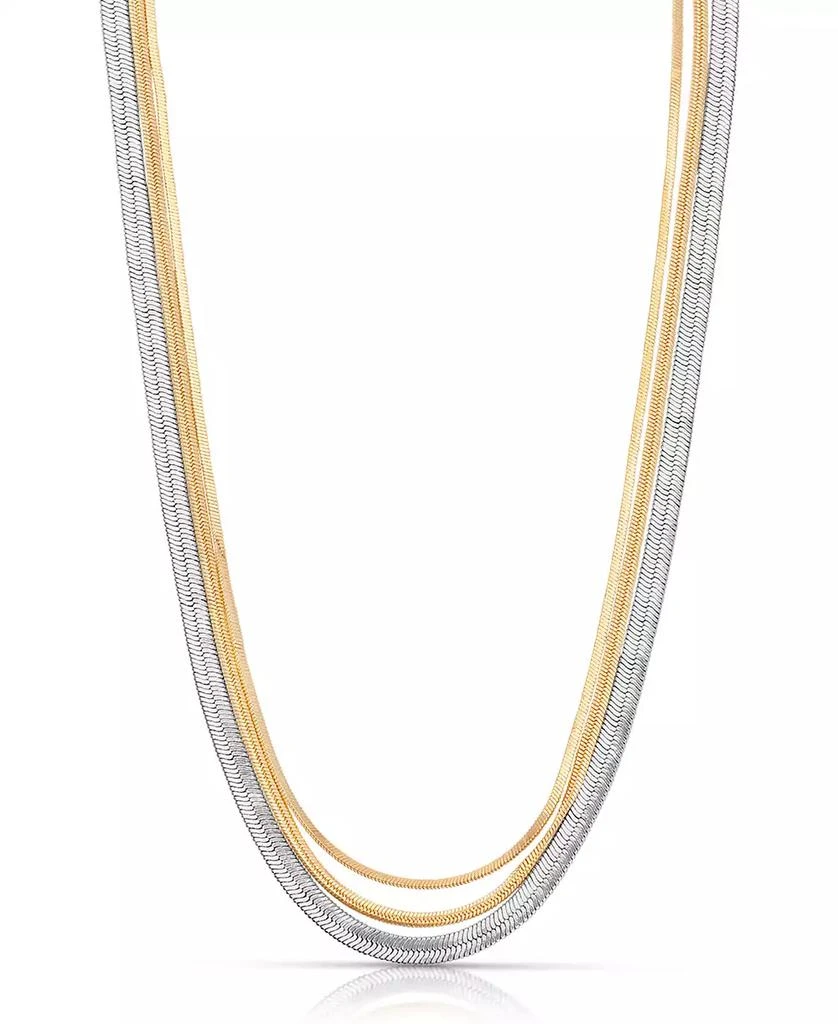 Ettika Jewelry Mixed Metal Strands Necklace