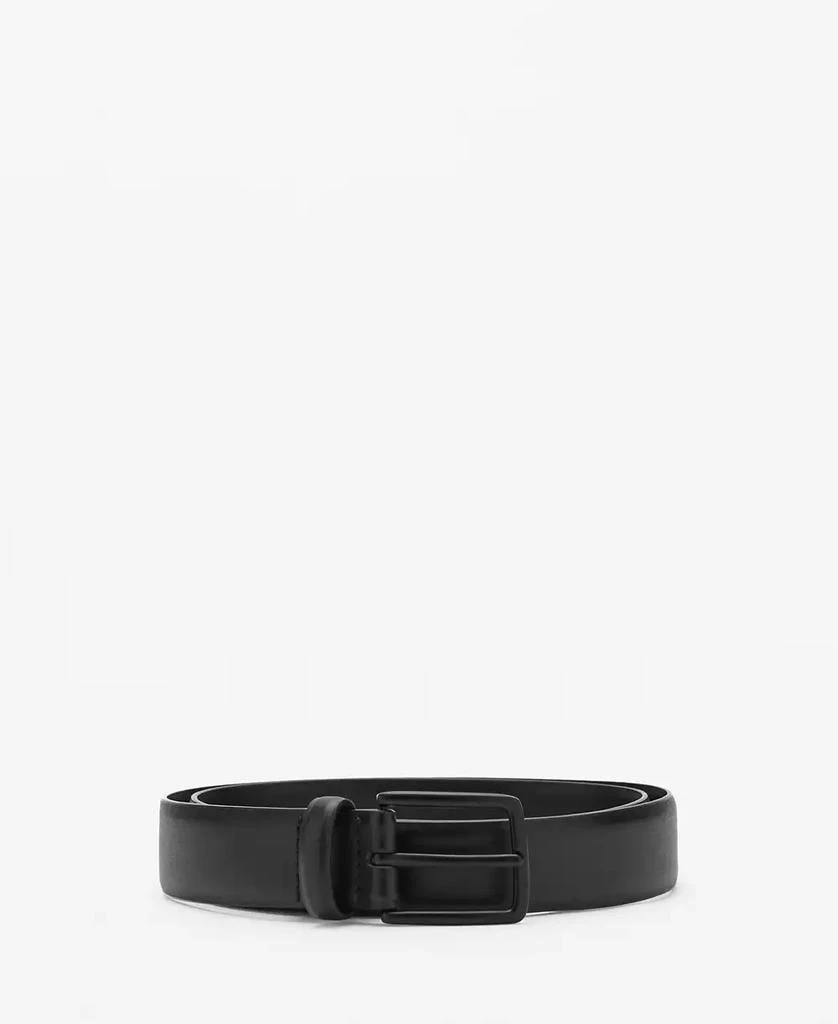 Mango Men's Buckle Leather Belt 1
