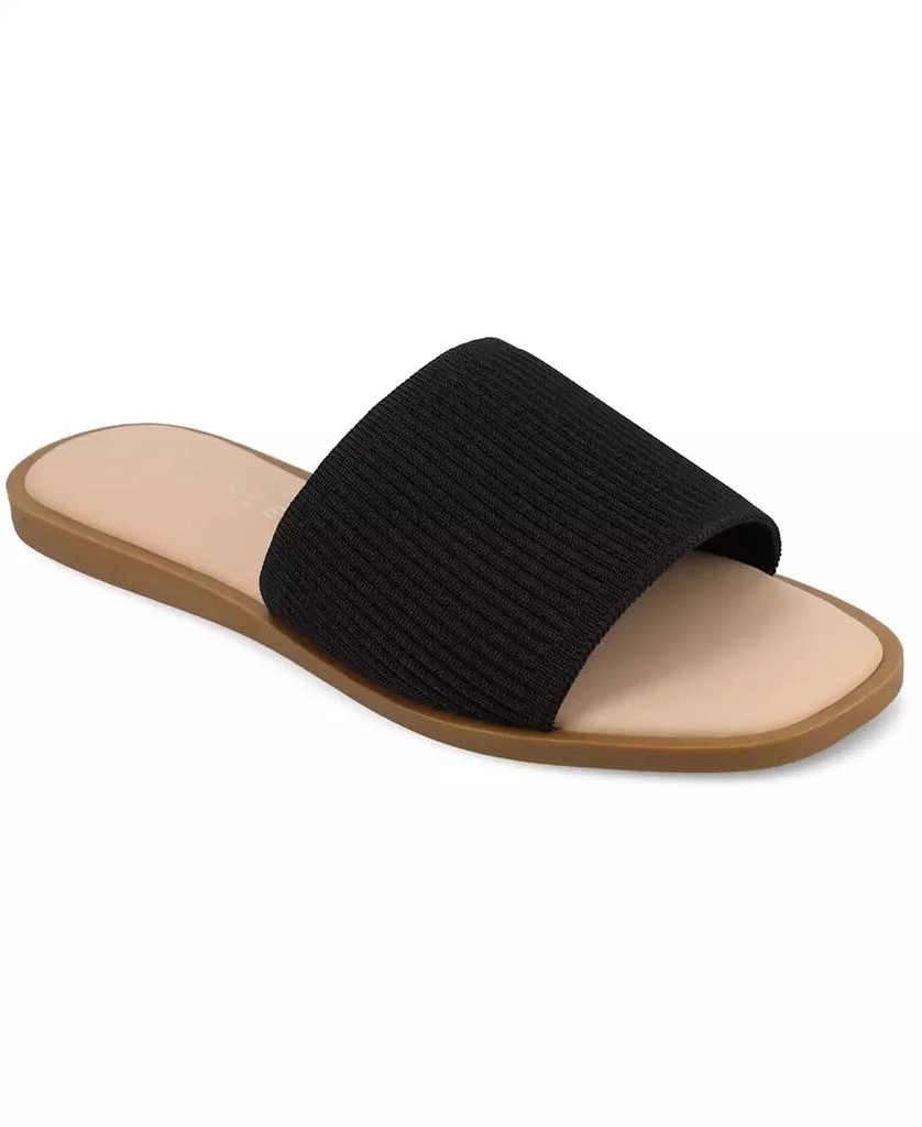 Journee Collection Women's Prisilla Single Band Slide Flat Sandals 1