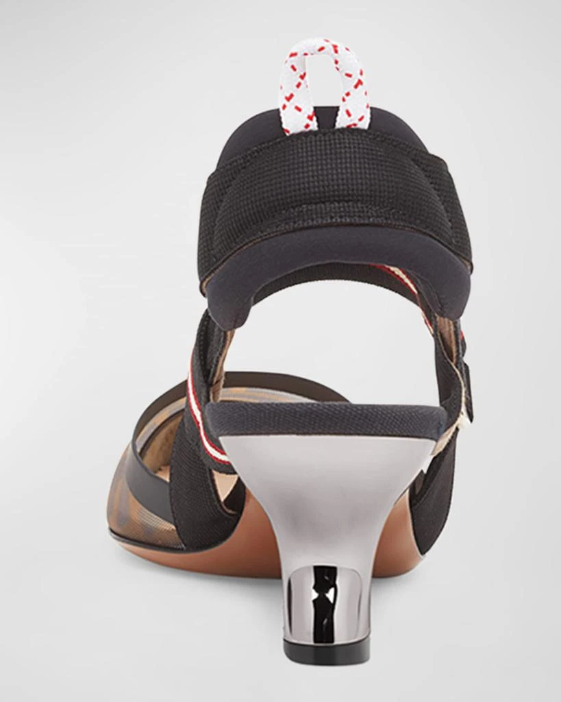 Fendi Colibri Runway Mesh FF Slingback Pumps 4