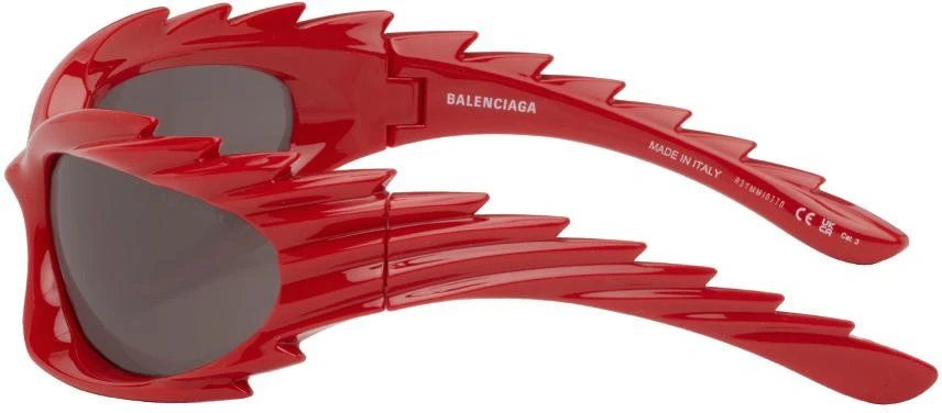 Balenciaga Red Spike Sunglasses 3