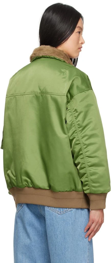 Jordan Green Zip Bomber Jacket 3