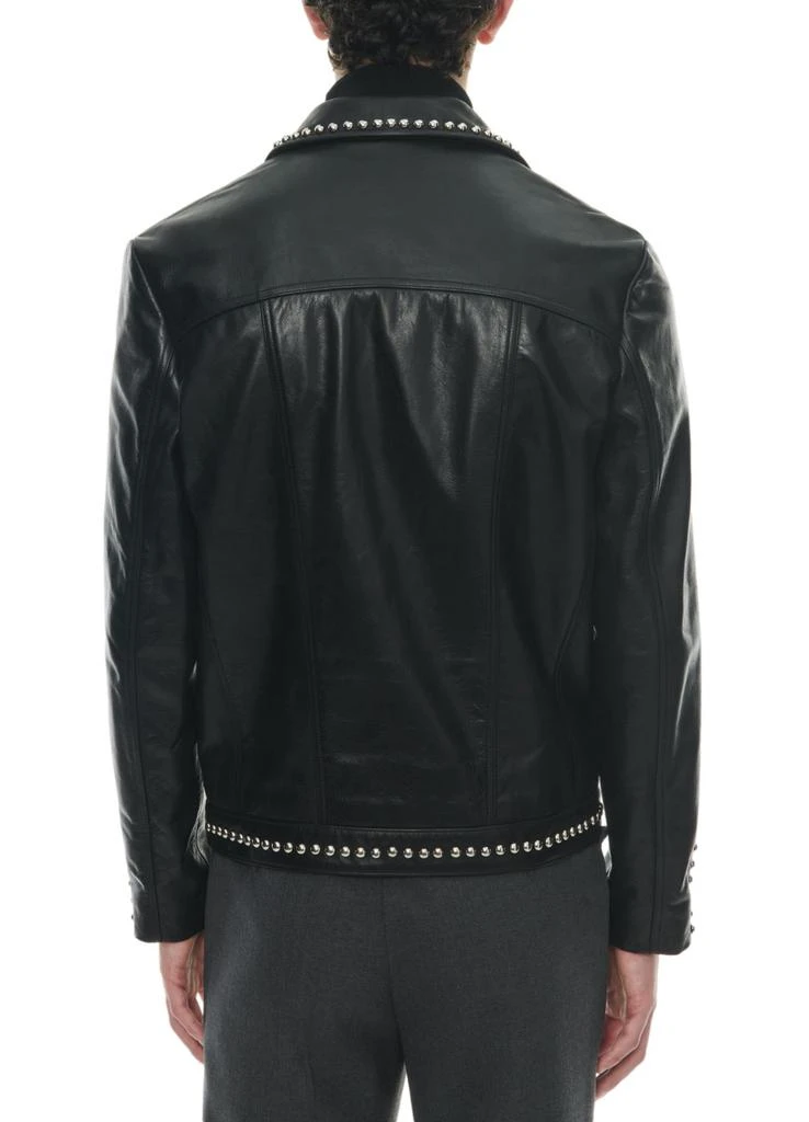 Fursac Calfskin leather jacket with studs 3