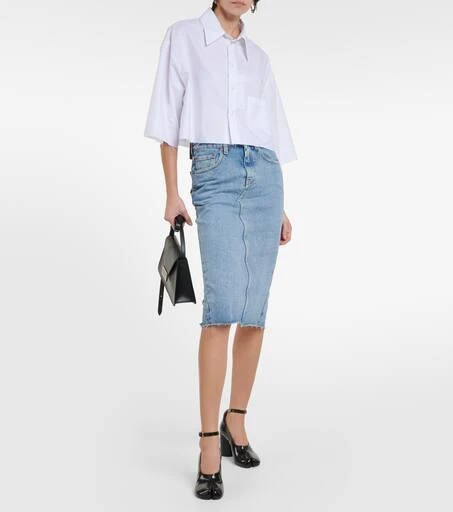 MM6 Maison Margiela Denim midi skirt 7