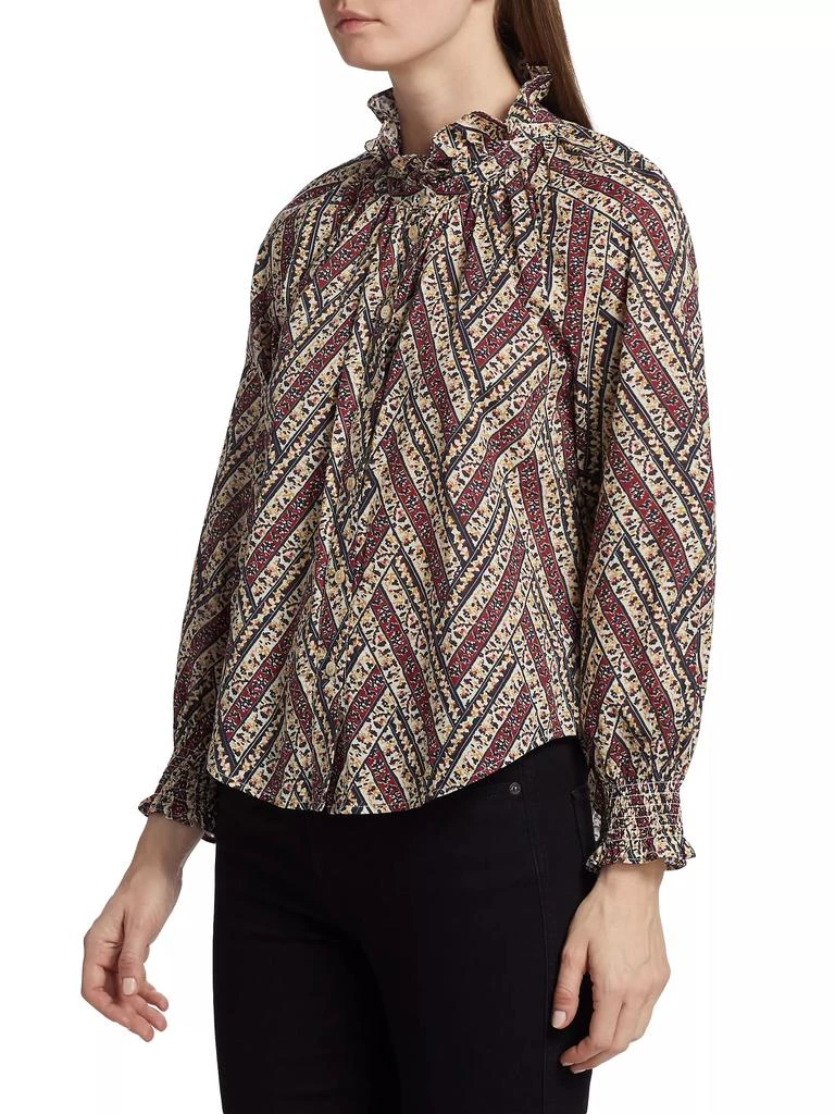 Veronica Beard Calisto Geometric Floral Shirt 4