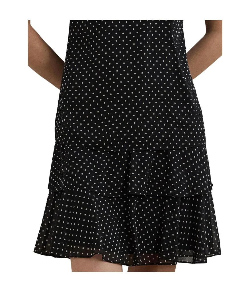 Ralph Lauren Polka Dot Crinkle Georgette Shift Dress 3