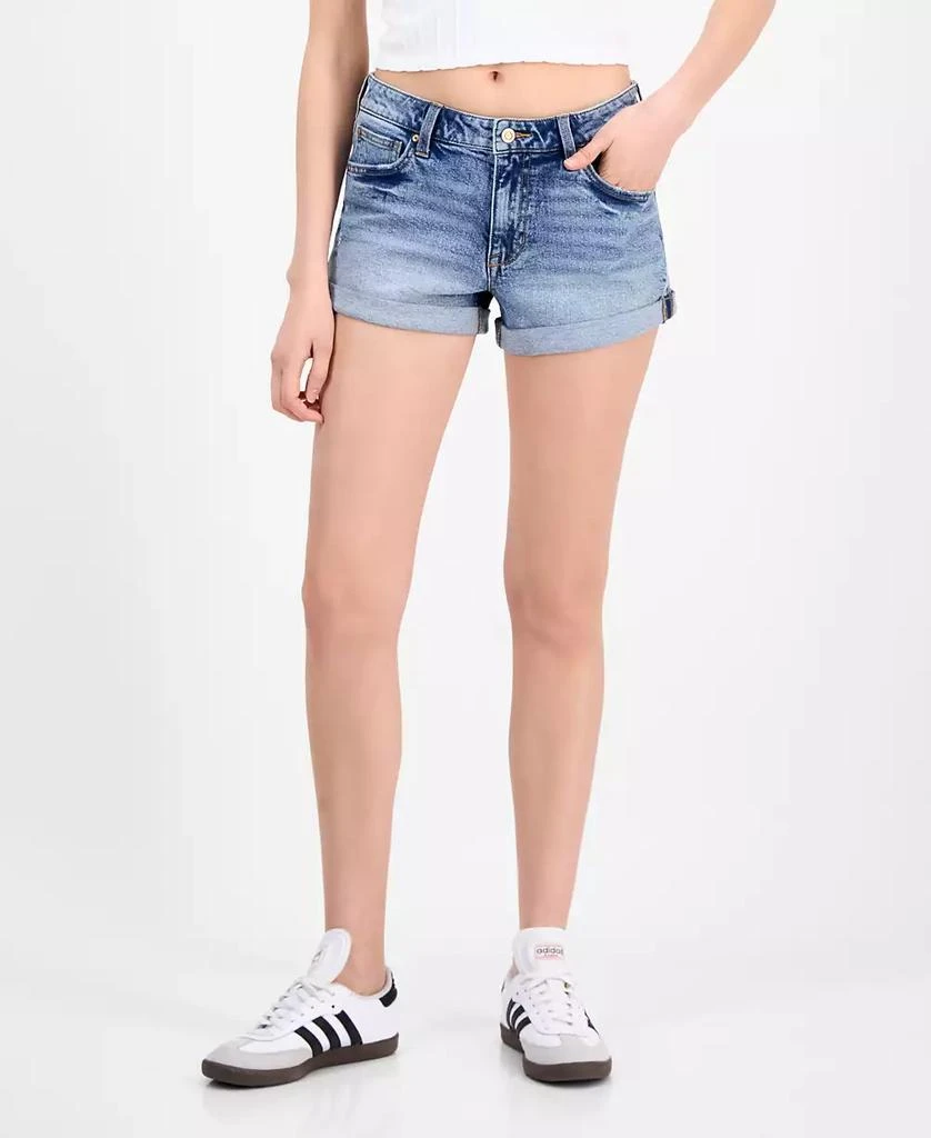 Celebrity Pink Juniors' Mid-Rise Cuffed Shorts 3