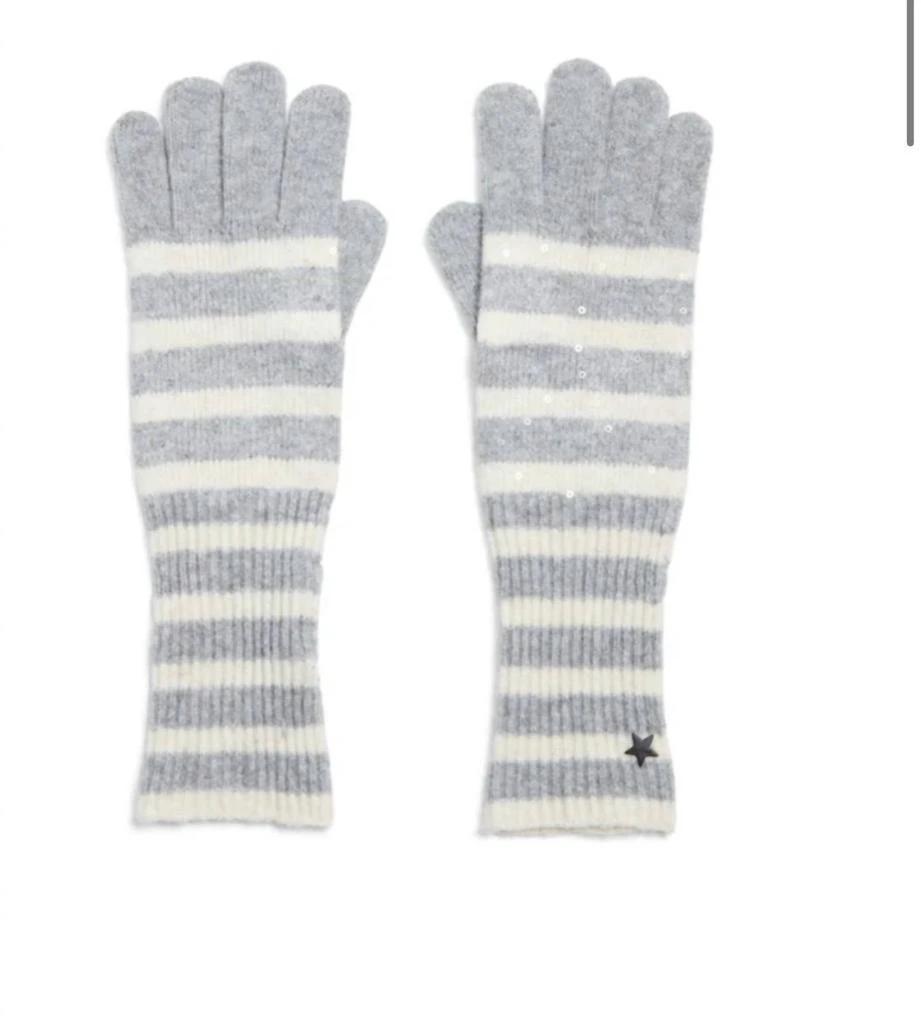 Jocelyn Jocelyn - Women's Heaven Striped With Sequins Gloves