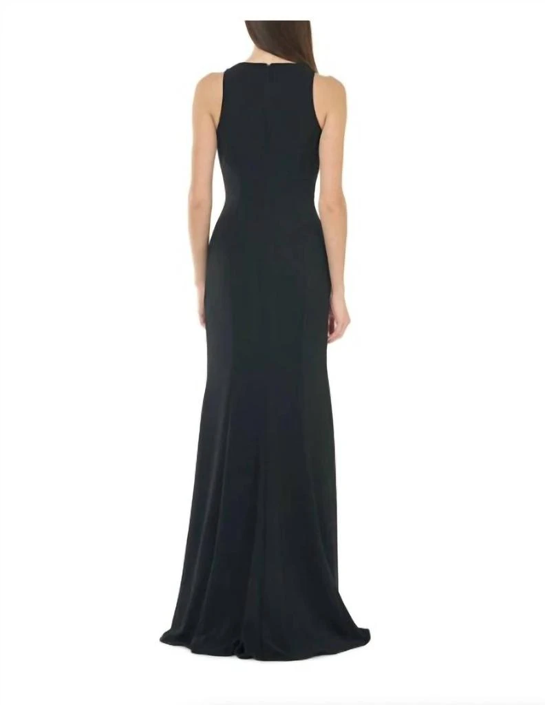 Carmen Marc Valvo Carmen Marc Valvo - Embroidered Floral Crepe Gown 2