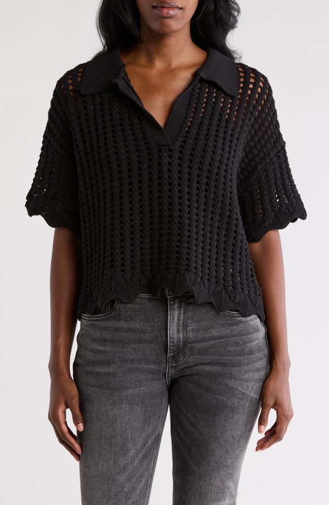 DR2 by Daniel Rainn Pointelle Knit Polo