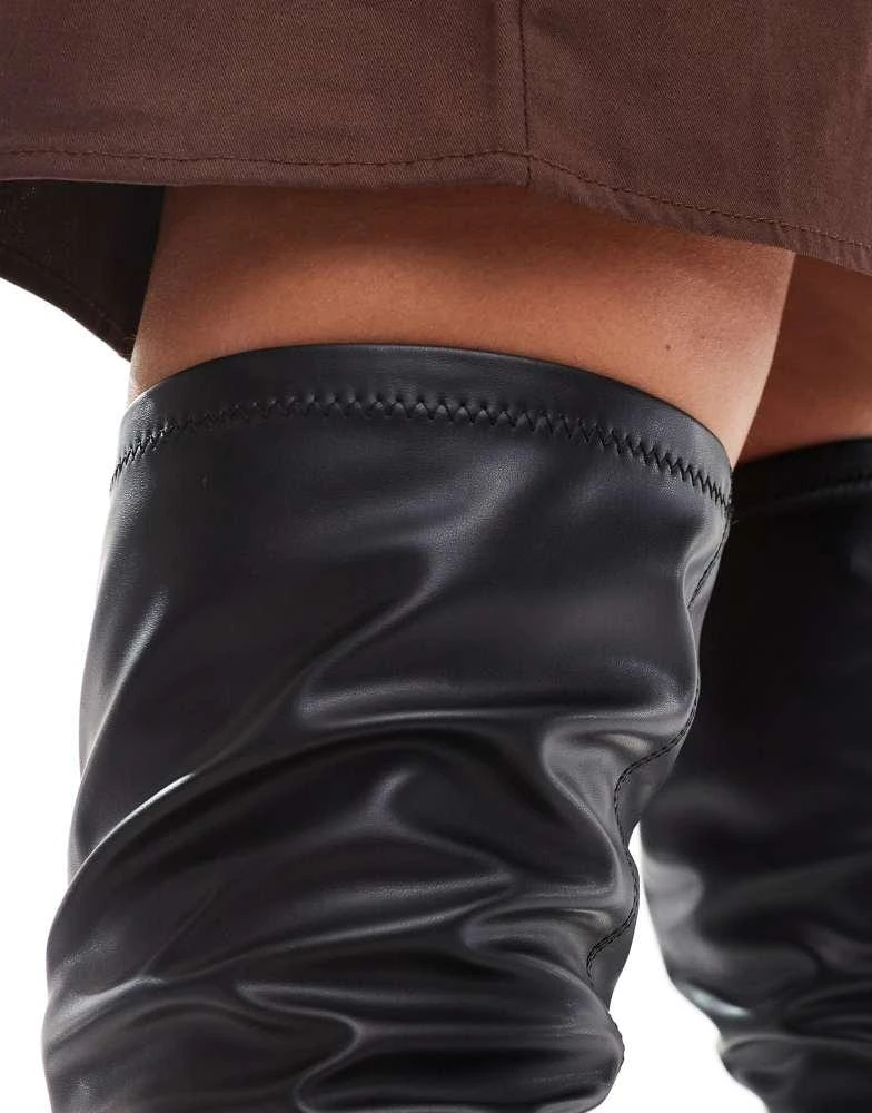 Public Desire Public Desire Acquaria over the knee boots in black 2