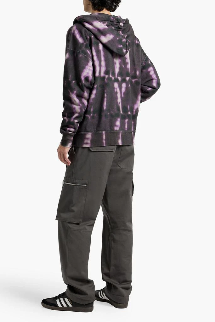 Isabel Marant Mikoas tie-dyed cotton-blend fleece zip-up hoodie 3