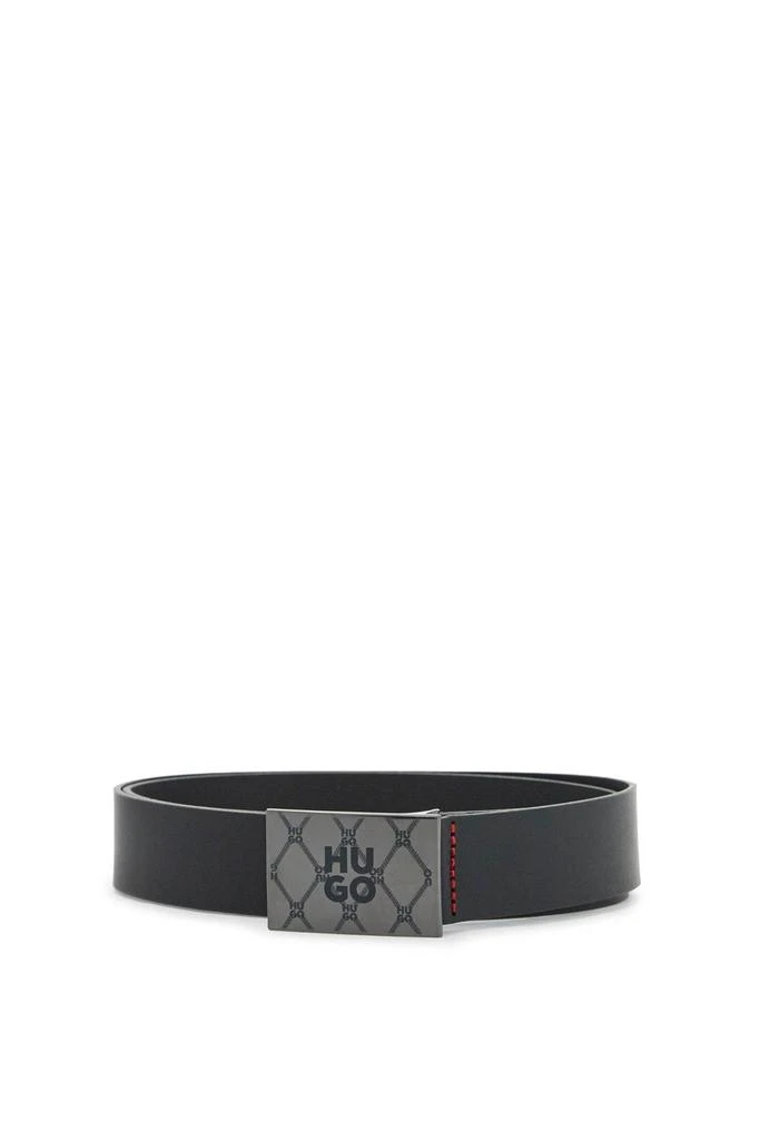 Hugo Boss Hugo Logo Plaque Buckle Belt 1