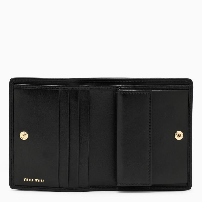 Miu Miu Black wallet in matelassé Nappa leather