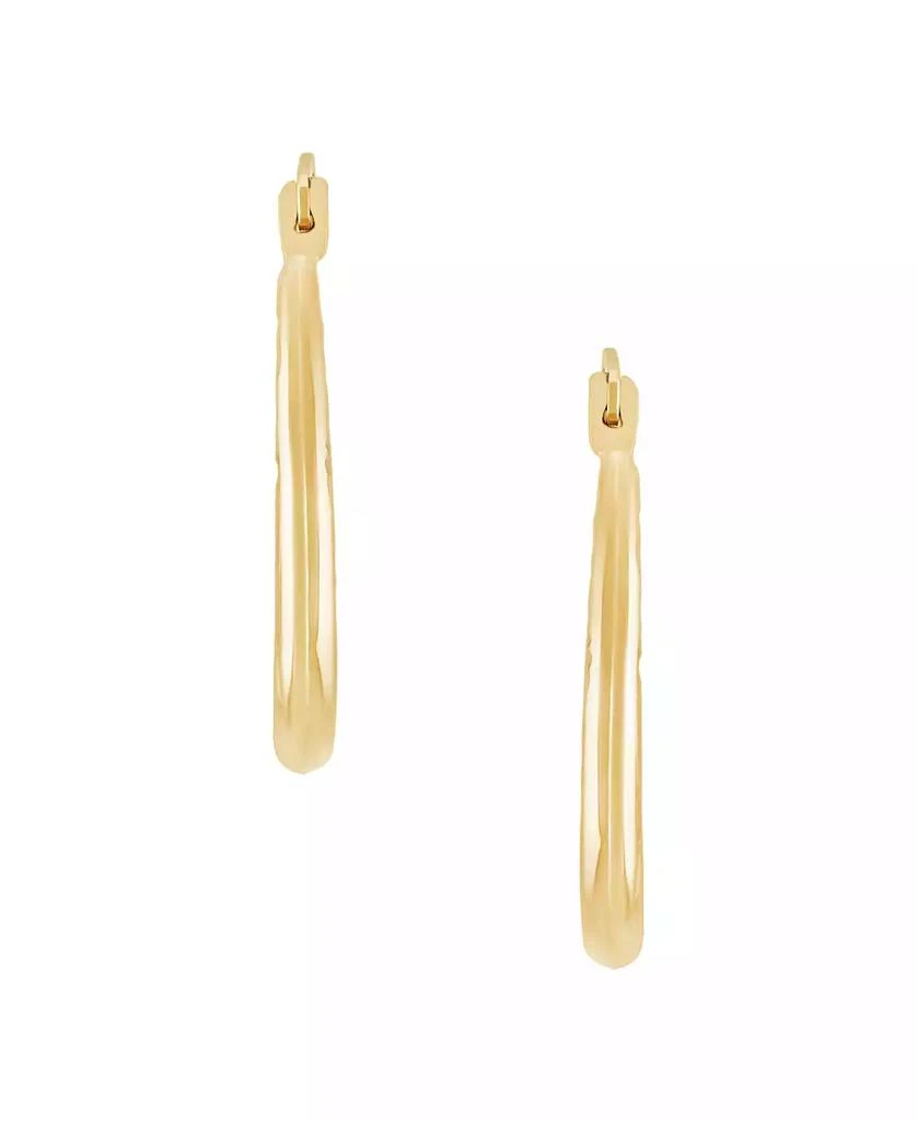 Macy's U Shape Hoop Earrings in 14k Yellow Gold 3